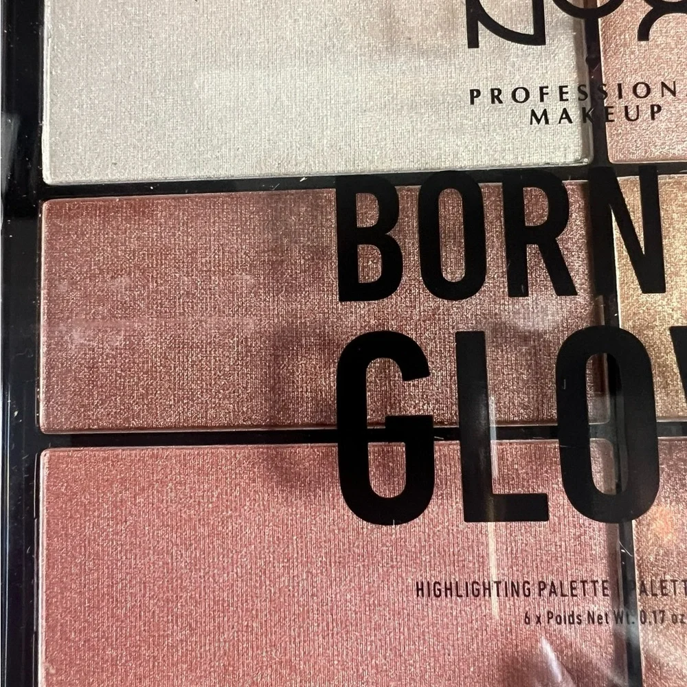 NYX Born to Glow Highlighting Palette 6 Shimmery Pearl Shades